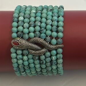 Turquoise Snake Bracelet Etsy